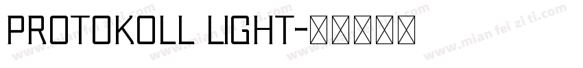 Protokoll Light字体转换